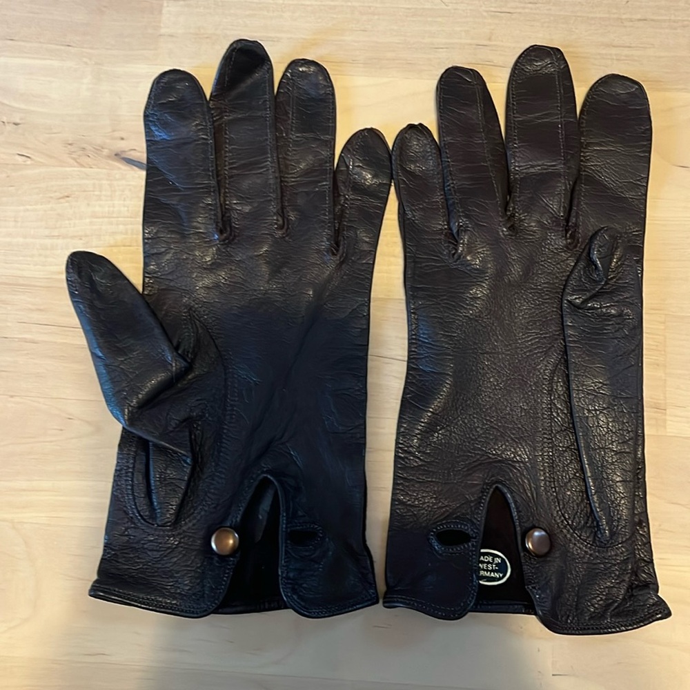 New Vintage West Germany Leather Gloves Brown